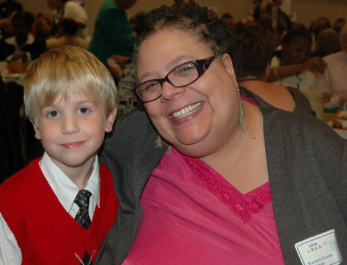 ... enjoyed the night with many of those present, including one of the youngest CPS students, O.A. Thorp kindergartener Joshua Griffin Schmidt (above left). - 794367724