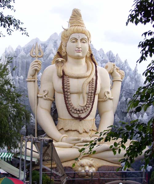 The shrine of Shiv Mandir in Bangalore India.