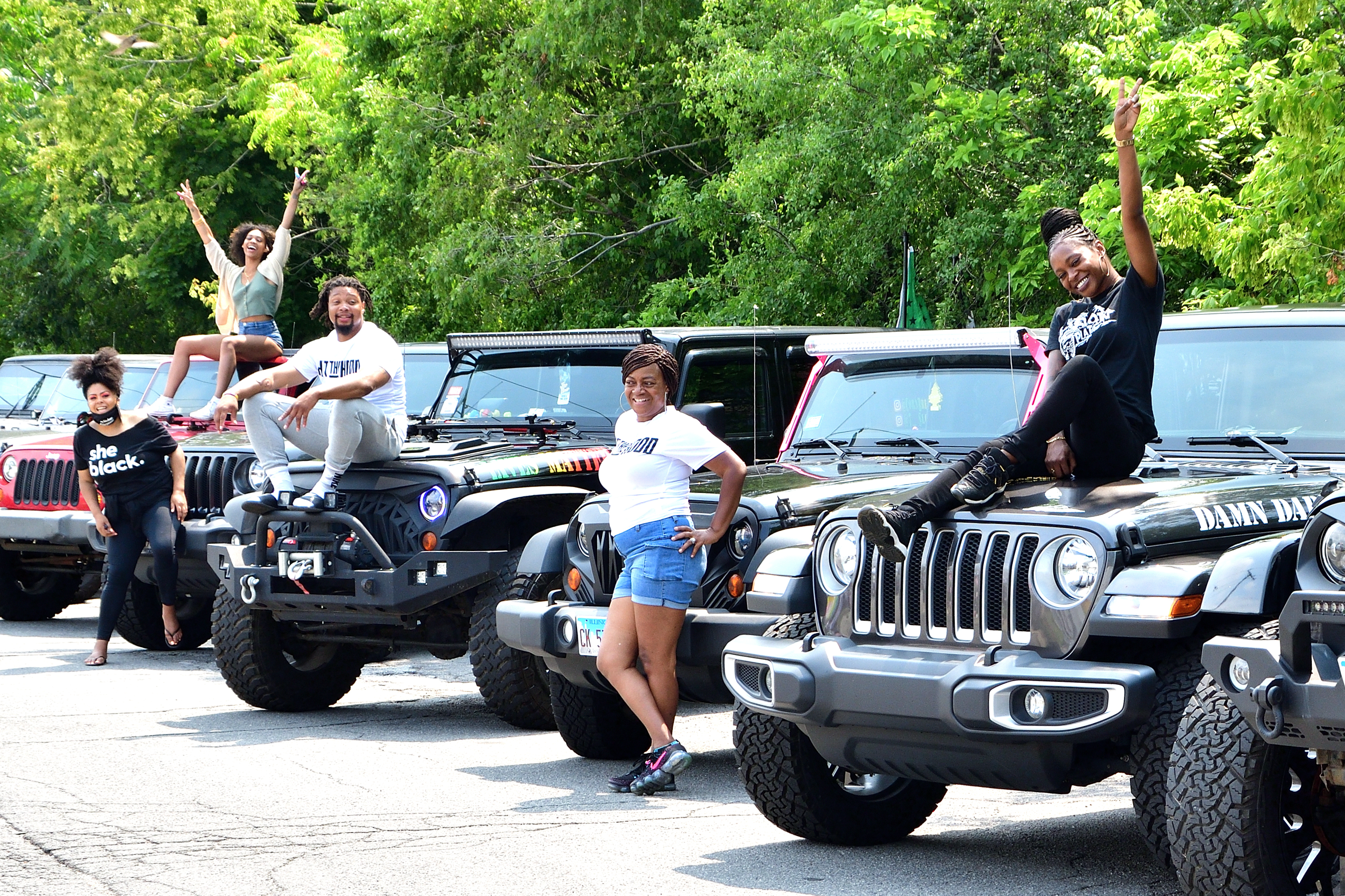 7 Slot Motorsports Club, Community Festival 2021, 5th District Chicago Police Headquarters, July 17, 2021 (pic by Emi Yamamoto)