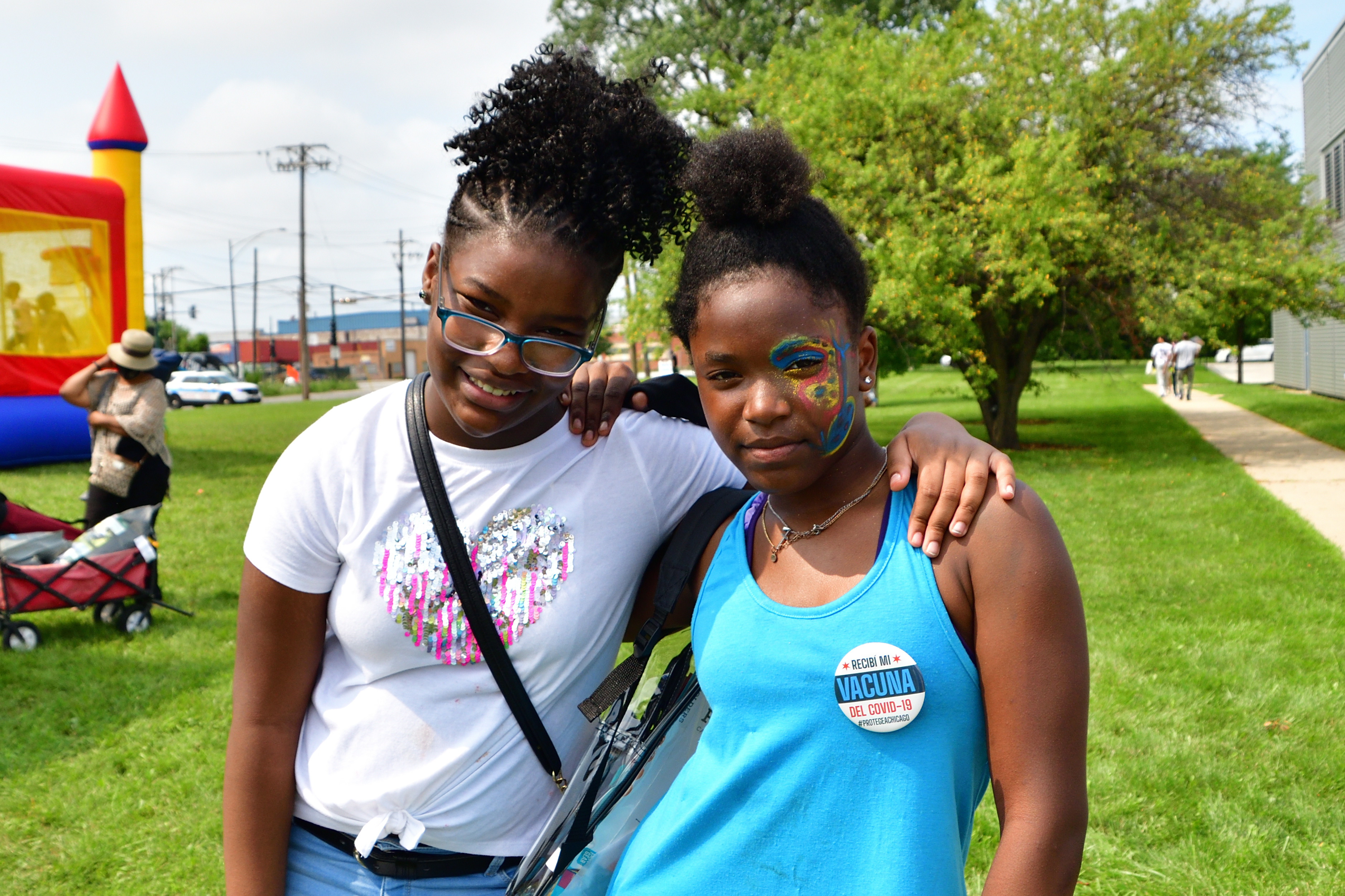 Face Painting, Community Festival 2021, 5th District Chicago Police Headquarters, July 17, 2021 (pic by Emi Yamamoto)