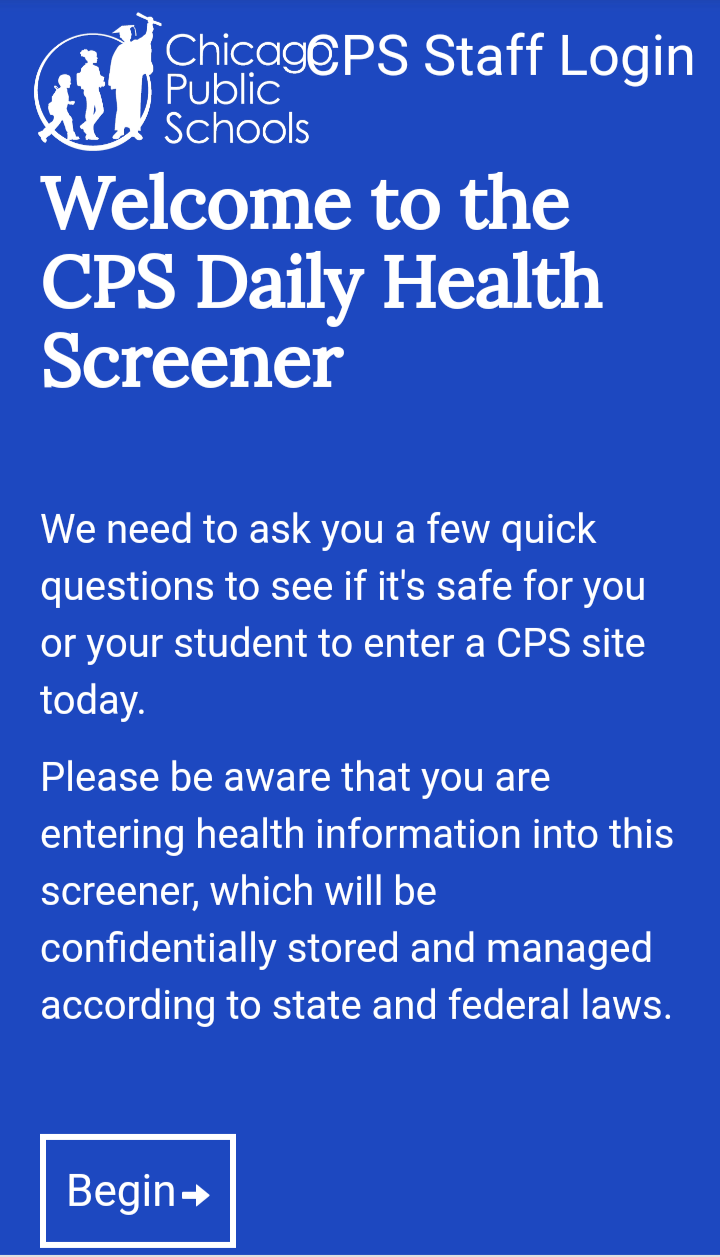 cps health screener